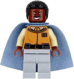 Lando Calrissian - General Insignia (Light Bluish Gray Legs) minifigure