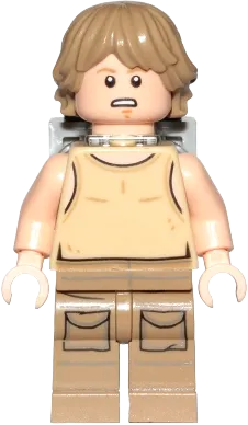 Luke Skywalker - Dagobah, Tan Tank Top, Backpack minifigure