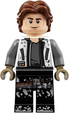 Han Solo - White Jacket, Black Legs with Dirt Stains minifigure