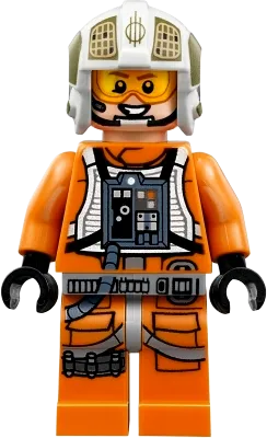 Rebel Pilot Y-wing - Jon 'Dutch' Vander, Gold Leader, Printed Legs, Headset minifigure