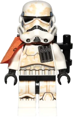 Sandtrooper Squad Leader - Captain, Orange Pauldron, Ammo Pouch, Dirt Stains, Survival Backpack minifigure