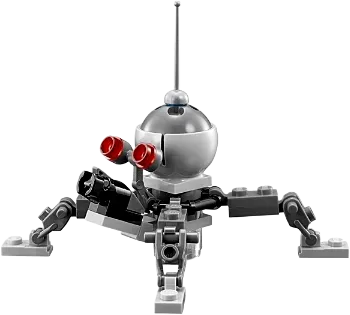 Dwarf Spider Droid - Dark Bluish Gray Dome, Mini Blaster / Shooter minifigure