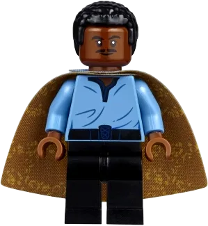 Lando Calrissian - Cloud City Outfit (Coiled Texture Hair) minifigure