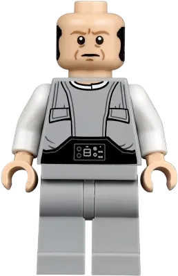 Lobot - Light Nougat, Dark Orange Eyebrows minifigure