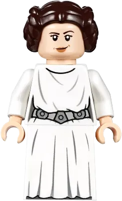 Princess Leia - White Dress, Detailed Belt, Skirt Part minifigure