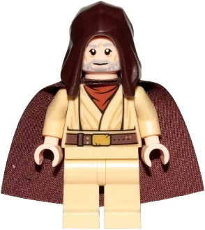 Obi-Wan Kenobi - Old, Standard Cape, Hood Basic minifigure