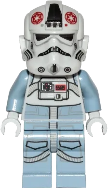 AT-AT Driver - Dark Red Imperial Logo, Cheek Lines, Frown minifigure