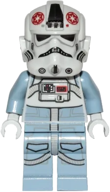 AT-AT Driver - Dark Red Imperial Logo, Cheek Lines, Smile minifigure
