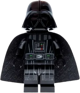 Darth Vader - Printed Arms, Traditional Starched Fabric Cape minifigure