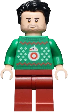 Poe Dameron - Green Christmas Sweater with BB-8 minifigure