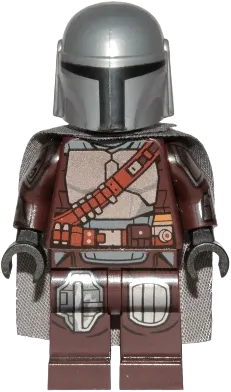 The Mandalorian / Din Djarin / 'Mando' - Silver Beskar Armor, Cape minifigure