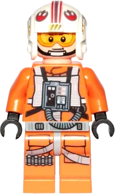 Luke Skywalker - Pilot, Printed Legs, Visor Up / Down, Askew Front Panel minifigure