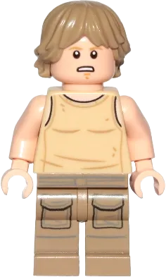 Luke Skywalker - Dagobah, Tan Tank Top minifigure