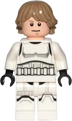 Luke Skywalker - Stormtrooper Outfit, Printed Legs, Shoulder Belts minifigure