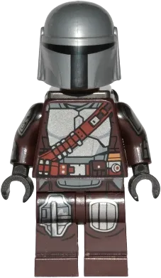 The Mandalorian / Din Djarin / 'Mando' - Silver Beskar Armor, Jet Pack, Printed Head minifigure