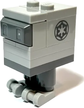 Gonk Droid - GNK Power Droid, Light Bluish Gray Body and Feet, Imperial Logo minifigure