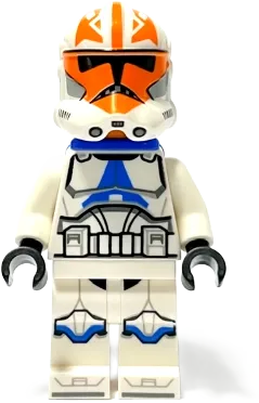 Clone Trooper - 501st Legion, 332nd Company (Phase 2), Helmet with Holes and Togruta Markings, Blue Jet Pack minifigure