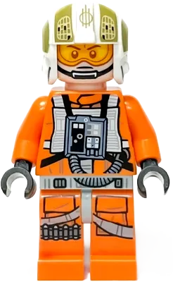 Rebel Pilot Y-wing - Jon 'Dutch' Vander, Gold Leader, Printed Legs minifigure