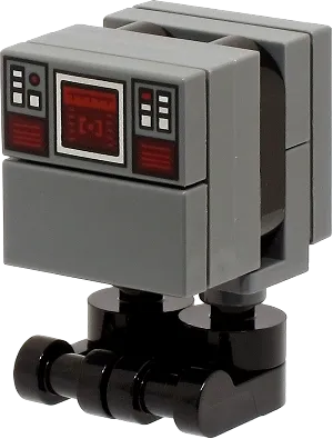 Gonk Droid - GNK Power Droid, Dark Bluish Gray Body with Dark Red Control Panel, Black Feet minifigure