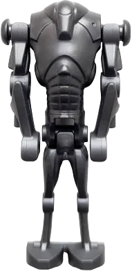 Super Battle Droid - Pearl Dark Gray, Narrow Head, Chest Light Indent minifigure