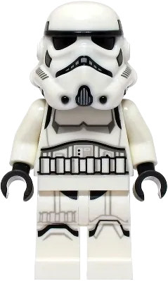 Imperial Stormtrooper - Female, Dual Molded Helmet with Light Bluish Gray Panels on Back, Shoulder Belts, Medium Brown Head minifigure