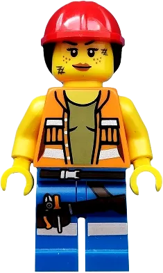 LEGO Minifigures Gail the Construction Worker The LEGO Movie
