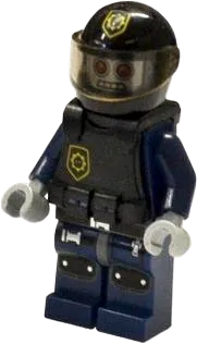 Robo SWAT - Helmet, Body Armor Vest minifigure