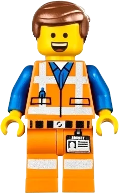 Emmet - Wide Smile with Teeth and Tongue minifigure
