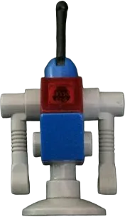 Classic Space Droid - Light Bluish Gray and Blue with Trans-Red Eye (Benny's Droid) minifigure