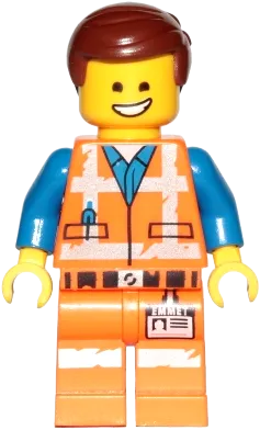 Emmet - Smile / Cheerful, Worn Uniform minifigure