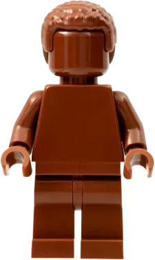 Everyone is Awesome Reddish Brown - Monochrome minifigure
