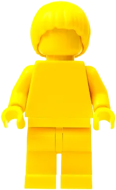 Everyone is Awesome Yellow - Monochrome minifigure