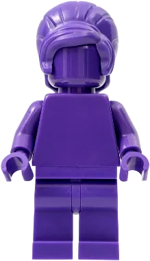 Everyone is Awesome Dark Purple - Monochrome minifigure