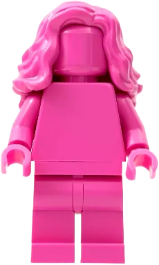 Everyone is Awesome Dark Pink - Monochrome minifigure
