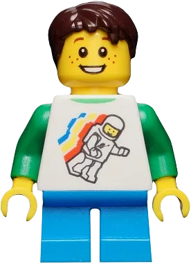 LEGO Creator Classic Space Minifigure Floating Pattern Dark Azure