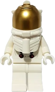 NASA Apollo 11 Astronaut - Male with White Torso with NASA Logo and Lopsided Smile minifigure
