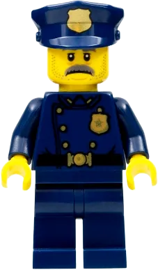 Police Officer - Moustache (1940s Era) minifigure