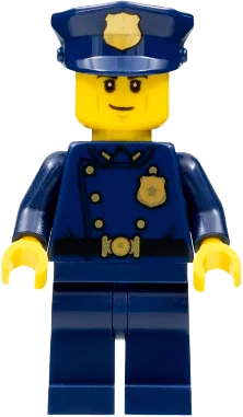 Police Officer - Smirk (1940s Era) minifigure