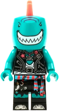 Shark Singer - Vidiyo Bandmates, Series 1 (Minifigure Only without Stand and Accessories) minifigure