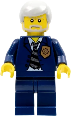 LEGO World City Chief Dark with Badge and Tie