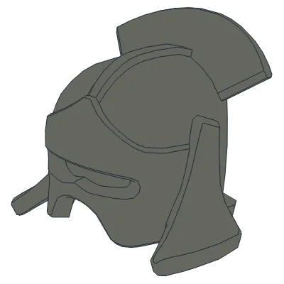 Minifigure, Headgear Helmet Castle with Lateral Comb &#40;Uruk-hai&#41;