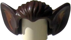 Minifigure, Hair Bat Ears with Medium Nougat Inner Ear Pattern