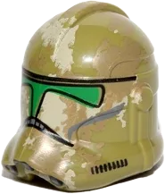 Minifigure, Headgear Helmet SW Clone Trooper &#40;Phase 2&#41; with 41st Camouflage Pattern