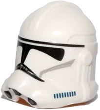 Minifigure, Headgear Helmet SW Clone Trooper &#40;Phase 2&#41; with Ep.3 Pattern