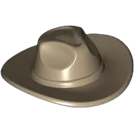 Minifigure, Headgear Hat, Very Wide Brim, Outback Style &#40;Fedora&#41;