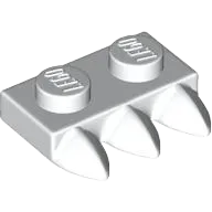 Plate, Modified 1 x 2 with 3 Teeth