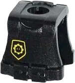 Minifigure Vest Body Armor with Minifigure Head Badge and &#39;SUPER SECRET POLICE&#39; Pattern