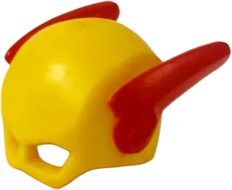 Minifigure, Headgear Mask Reverse Flash with Red Wings Pattern
