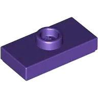 Plate, Modified 1 x 2 with 1 Stud with Groove and Bottom Stud Holder &#40;Jumper&#41;
