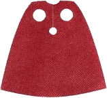 Minifigure Cape Cloth, Standard with Dark Red and Red Sides - Spongy Stretchable Fabric